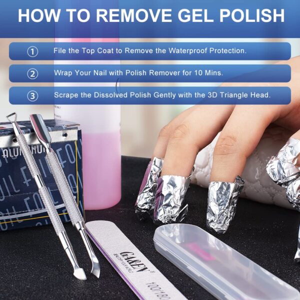 2PCS Metal Silver Cuticle Pusher and Cutter Remover Salon Quality Stainless Steel Gel Nail Polish Peeler Scraper Durable Professional Manicure Pedicure Cleaner Tool For Fingernail and Toenail - Image 5