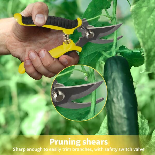Garden Tool Set 4-Piece,Heavy Duty Aluminum Gardening Tools,Rust-Proof Gardening Hand Tools,with Non-Slip Ergonomic Handle,The Ideal Gift for Garden Enthusiasts. - Image 6
