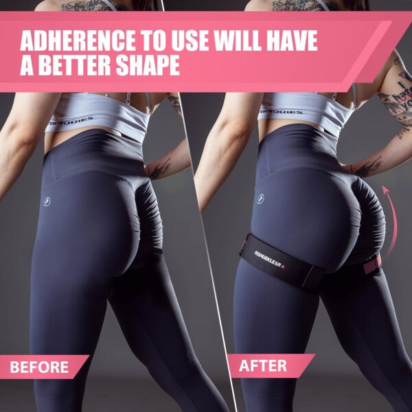 MANUEKLEAR Blood Flow Restriction Bands for Women Glutes Leg, Booty Bands for Women Butt Lift, Occlusion Thigh BFR Bands for Workout Squat Hip Building - Image 2