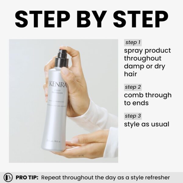 Kenra Daily Provision Leave-In Conditioner | Hydrates, Detangles, & Adds Shine | Tames Frizz & Flyaways | Thermal Protection | Helps Resist Humidity | All Hair Types - Image 4