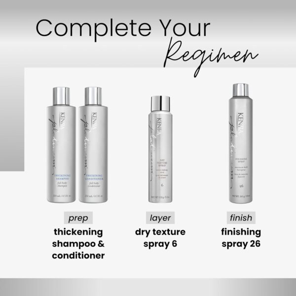 Kenra Platinum Dry Texture Spray 6 | Texture Defining Styler | Increases Texture & Fullness | Absorbs Oils & Impurities | Ultra-Lightweight, Non-Drying Formulation | All Hair Types - Image 6