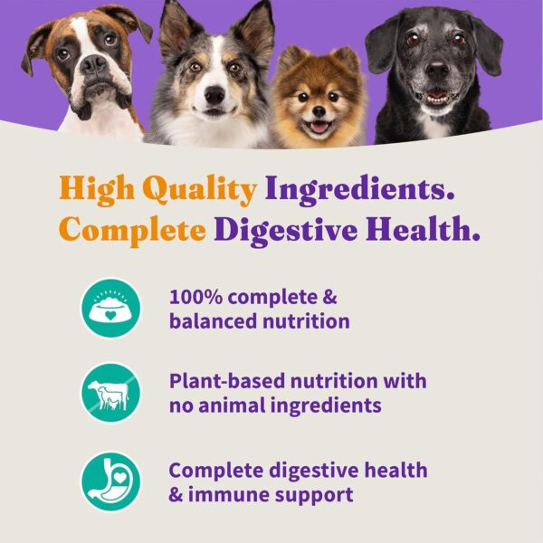 Halo Holistic Vegan Dog Food, Plant-Based Recipe with Kelp, Dry Dog Food, Complete Digestive Health, Kibble for Adult Dogs, 3.5 lb Bag - Image 6