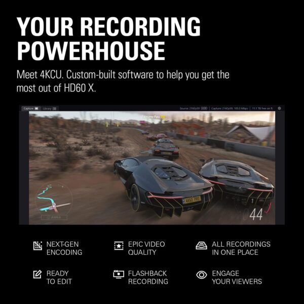 Elgato HD60 X - Stream and Record in 1080p60 HDR10 or 4K30 with Ultra-low Latency on PS5|Pro, PS4|Pro, Xbox Series X/S, Xbox One X|S, Nintendo Switch 2, in OBS and More, Works with PC and Mac - Image 8