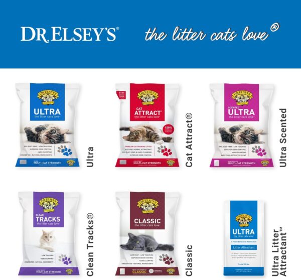 Dr. Elsey's Ultra UnScented Clumping Clay Cat Litter 40 lb. Bag - Image 8