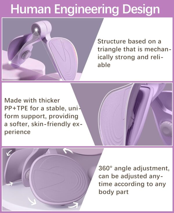 Thigh Trainer Hip Trainer Kegel Exerciser, Pelvic Floor Trainer, Kegel Trainer for Postpartum Rehabilitation, Trimmer Inner Thigh, Thigh Toner Workout - Image 2