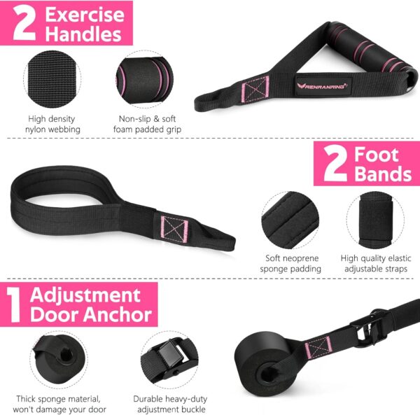 Pilates Bar Kit with Resistance Bands, Multifunctional Pilates Bar for Women & Men with Heavy-Duty Metal Adjustment Buckle, Pilates Home Equipment for Full BodyWorkouts - Image 3