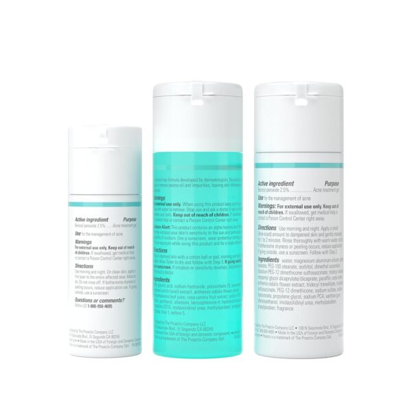 Proactiv 3 Step Acne Treatment - Benzoyl Peroxide Face Wash, Repairing Acne Spot Treatment for Face and Body, Exfoliating Toner - 30 Day Complete Acne Skin Care Kit - Image 10