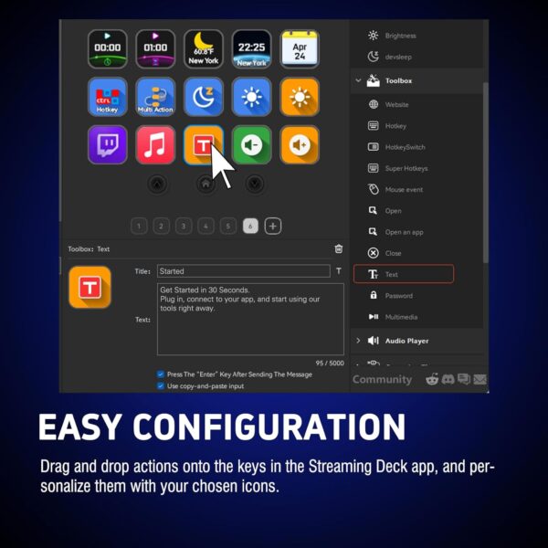 VSDINSIDE Macro Keypad, Stream Controller Deck Gaming Streaming Shortcut Keyboard, 18 Programmable Keys Customizable Visual AI Pad USB Soundboard for OBS, YouTube, Desk Office Setup, Laptop, PC, Mac - Image 9