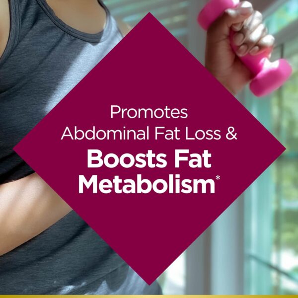 Nature's Bounty Optimal Solutions Metabolism Booster Supplement, Boosts Fat Metabolism, Promotes Abdominal Fat Loss, With Citrus Extracts and Black Ginger, 60 Capsules - Image 3