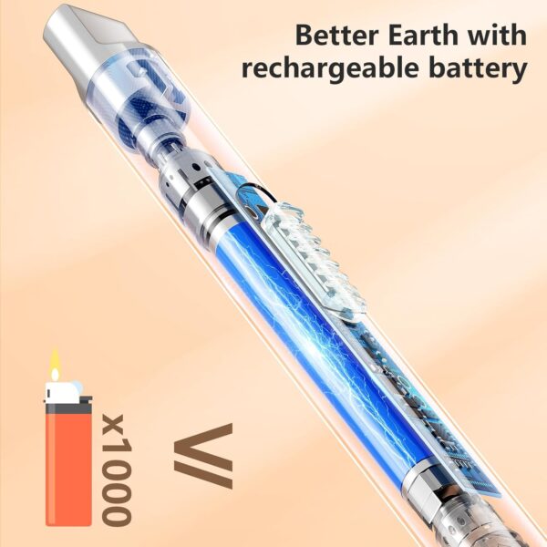 REIDEA Candle Lighter - Long USB Rechargeable Arc Windproof Flameless Lighter with Safety Switch for Home, Kitchen, BBQ, Camping, Stove - Image 3