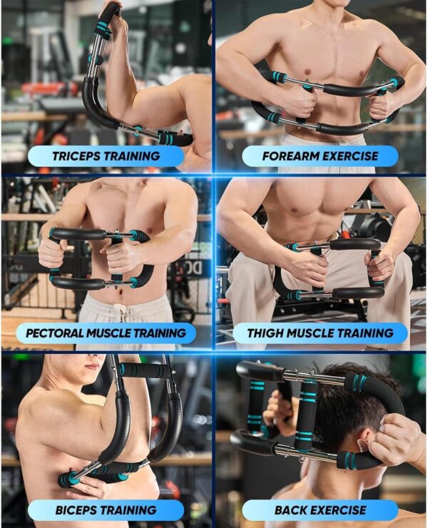 Twister Arm Exerciser,40-110lb Adjustable Chest Workout Equipment, Forearm Triceps Chest Enhanced Exercise Strengthener,Portable Detachable Upper Body Fitness Machine for Home and Gym - Image 4