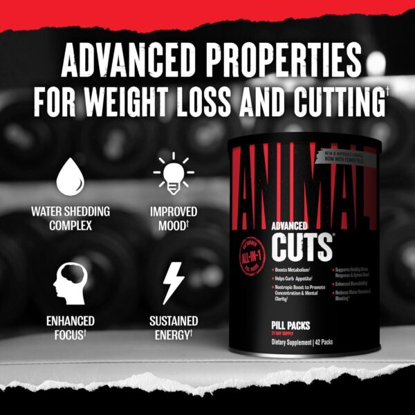 Animal Cuts Thermogenic Fat Burner - Weight Loss Pills for Women and Men for Metabolism, Energy, Focus, and Nootropic Brain Support with Ketones Appetite Suppressant Diet Pills, 42 Packs - Image 2