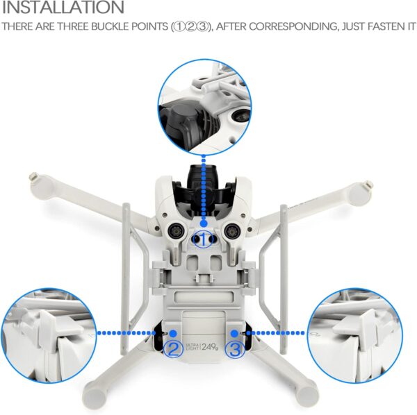 Landing Gear for DJI Mini 3/Mini 3 Pro Leg Foldable Extended Kit for Mini 3 Pro Accessories - Image 6