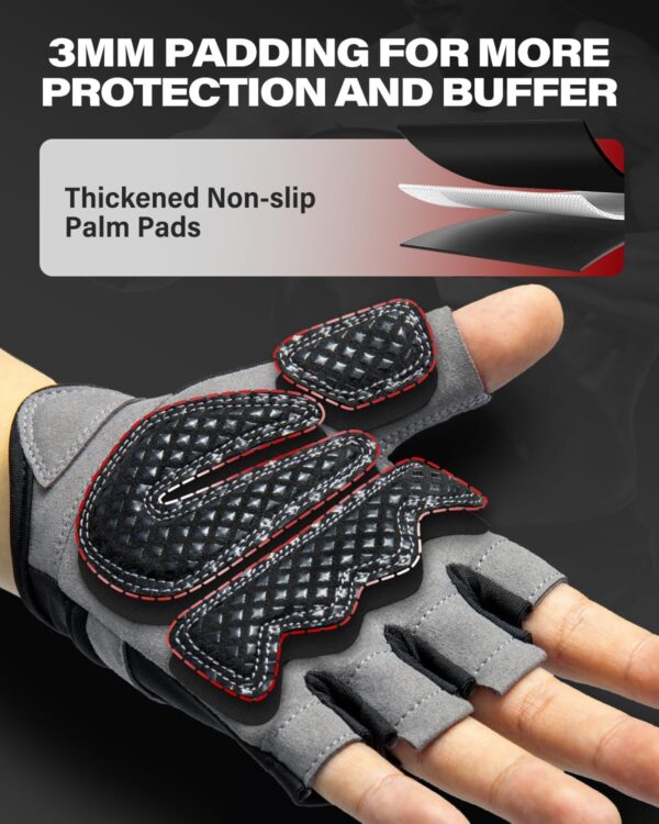 VINSGUIR Workout Gloves for Men and Women, Weight Lifting Gloves with Excellent Grip, Lightweight Gym Gloves for Weightlifting, Cycling, Exercise, Crosstraining, Pull ups, Fitness, Climbing and Rowing - Image 7