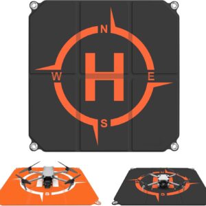 Drone Landing Pad Foldable (2x3 Fast-Fold),(22in/55cm) Double-Sided Waterproof Helipad for DJI Flip/Mini 4 Pro/AIR 3S/Neo/Mini 4k/Mini 3/Mini 2 se/Avata 2/Mavic Drone Accessories