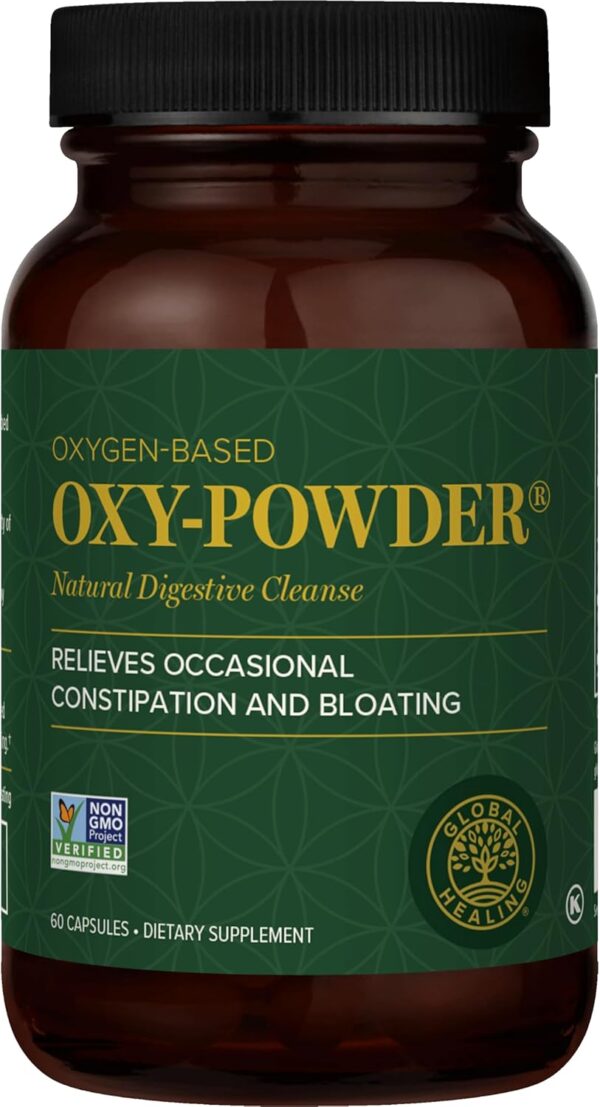 Global Healing Oxy-Powder Colon Cleanse, Constipation Relief for Women & Men, Magnesium Oxide Colon Cleanser & Detox for Weight Loss, Gut Cleanse Detox for Women and Men