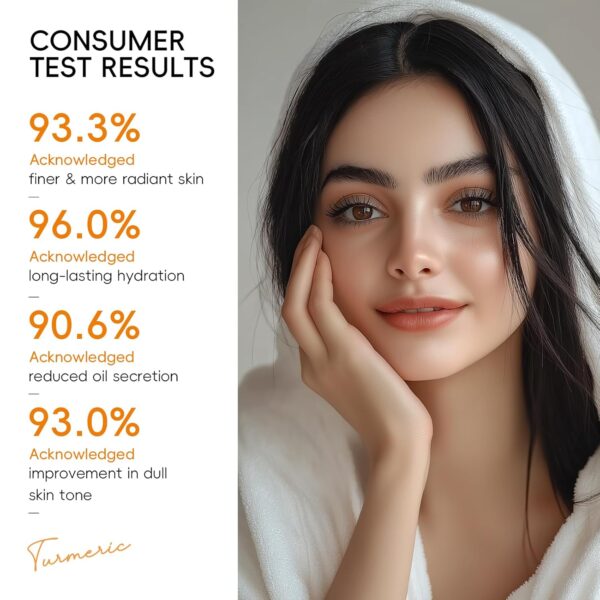 Skin Care Set, Turmeric Vitamin C Skincare Kits 5PCS - Beauty Skin Care for Women, Facial Skin Care Routine Set Kit, Dark Spot Remover for Face, Reduce Acne, for Oily Skin - Image 3