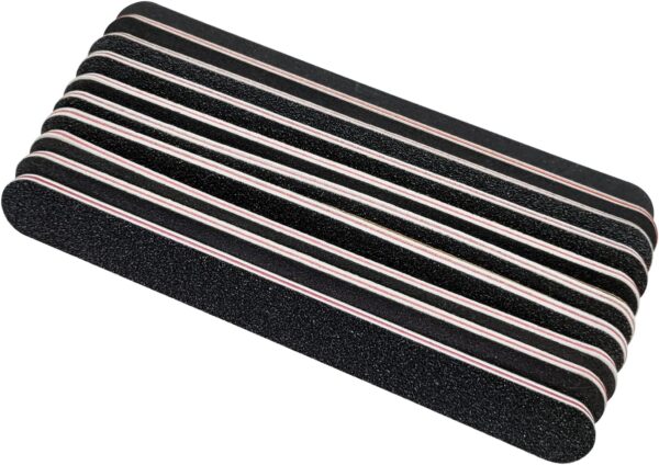 Nail File 10 PCS Professional Double Sided 100/180 Grit Nail Files Emery Board Black Manicure Pedicure Tool and Nail Buffering Files - Image 8