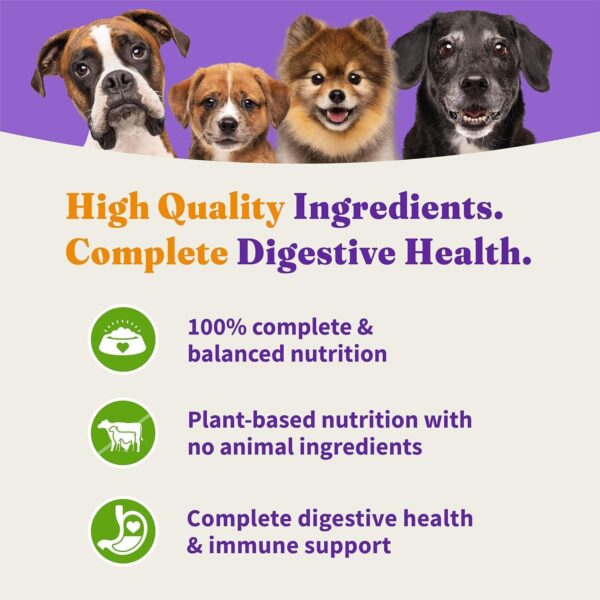 Halo Holistic Plant-Based Recipe With Superfoods, Complete Digestive Health, Vegan Dry Dog Food Bag, Adult Formula, 10-lb Bag - Image 6