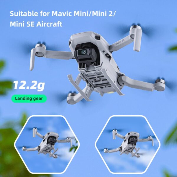 HeiyRC Landing Gear Extensions for DJI Mini 4K/Mini 2/Mini SE/Mavic Mini for Specta Drone Foldable Height Extended Leg Accessory - Image 2