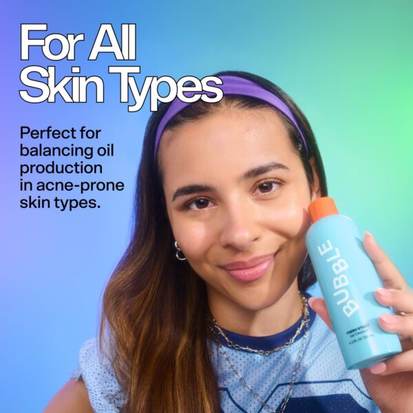 Bubble Skincare Fresh Start Gel Cleanser - Gentle Exfoliating Face Wash for Oily Skin - Formulated with Aloe Vera Juice + Caffeine to Protect and Soothe Complexion (125ml) - Image 5