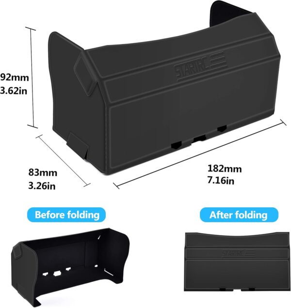 STARTRC Sun Hood Sunshade for DJI Neo/Mini 4k/Air 3S/Mini 2 SE/Mini 3/Mini 3 Pro/Mini 2/ Air 3/Mavic 3 Classic Controller Accessories for 4.4-7.1inch Smartphone Screen - Image 7