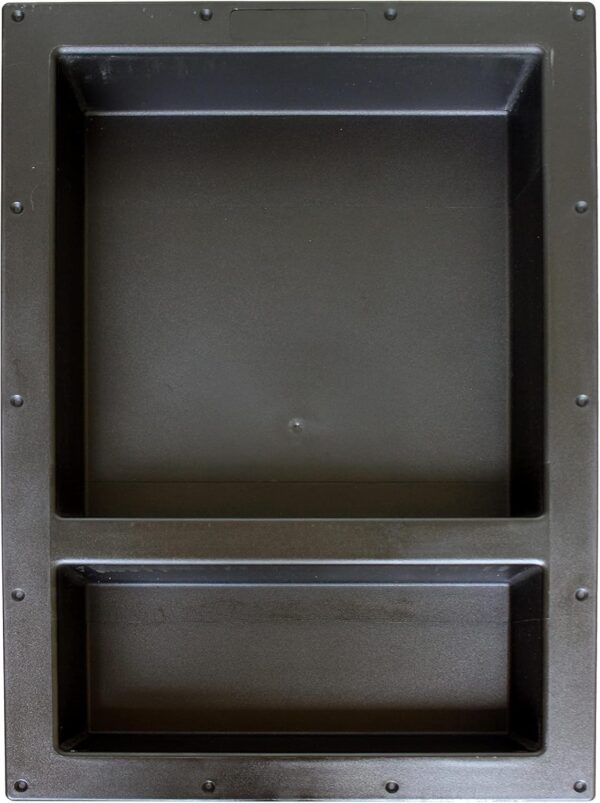 Large Double Shelf Recessed Shower Niche, Ready to Tile, 25" x 17" x 3.75"