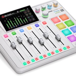 RØDE RØDECaster Pro II All-in-One Production Solution for Podcasting, Streaming, Music Production and Content Creation (White)