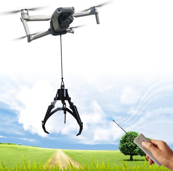 Universally Drone Airdrop System Release Device Payload Delivery Transport Drop, for DJI Mini4/Mini3/Mini2/Air3/Air2/Air2S/ DJI Mavic Series Drone Accessories (Mechanical Claw)