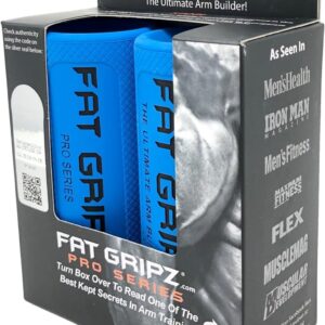 Fat Gripz Pro - The Simple Proven Way to Get Big Biceps & Forearms Fast - At Home Or In The Gym (Winner of 3 Men’s Health Magazine Awards) (2.25 Inch Outer Diameter)