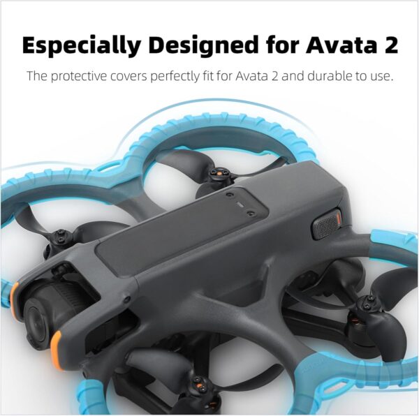 Avata 2 Propeller Guard Protector, Anti-Collision Prop Bumper Silicone Protective Cover Ring for DJI Avata 2 Accessories - Image 5