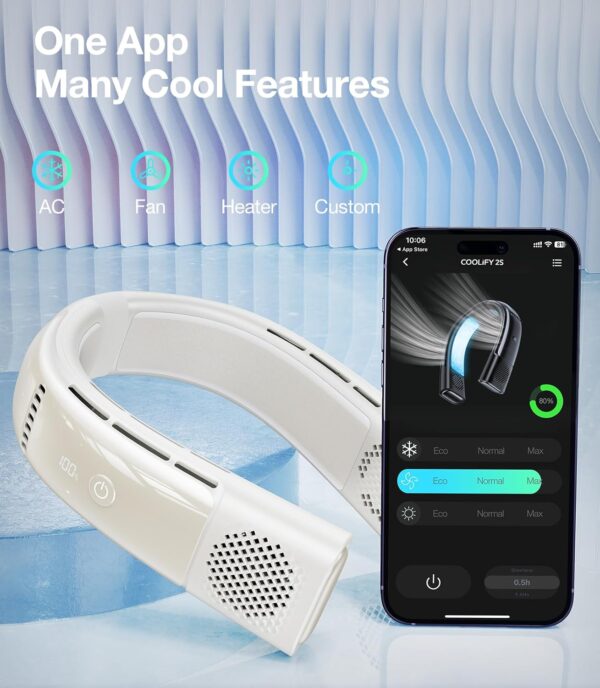 TORRAS COOLIFY 2S Wearable Air Conditioner,White - Image 6
