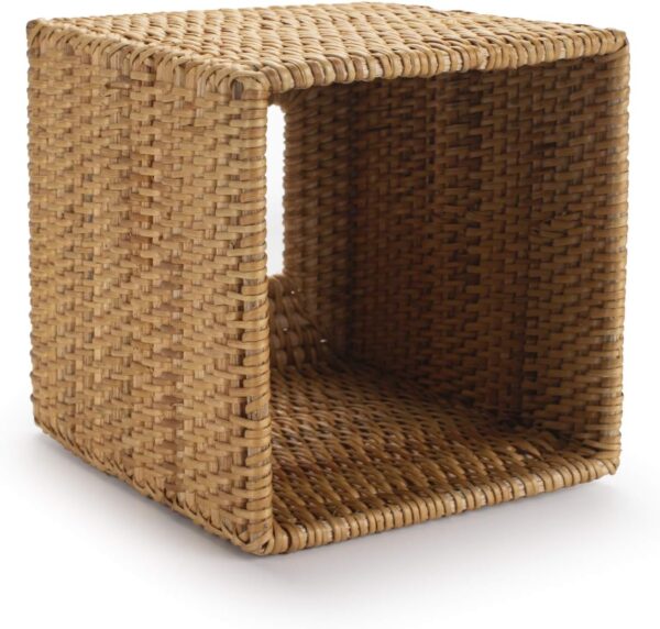 Rattan Tissue Box Cover Square, Hand Woven Wicker Tissue Holder, 5.5 x 5.5 X 5.7 inch, Natural - Image 3