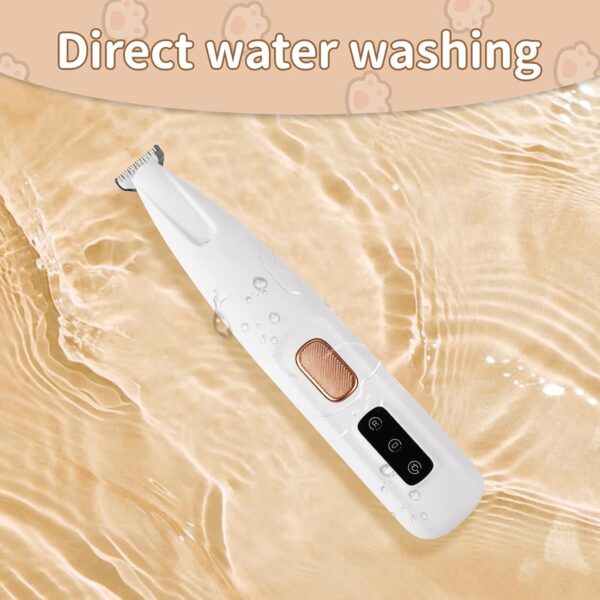 Upgraded Electric Dog Paw Trimmer, Paw Trimmers for Dog's Feet, Rechargeable Pet Shaver with LED Light, Low Noise Pet Hair Clippers for Paws Eyes Ears Face Rump - Image 6