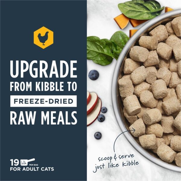 Instinct Raw Meals Freeze-Dried Chicken Cat Food, 9.5 oz. Bag - Image 2