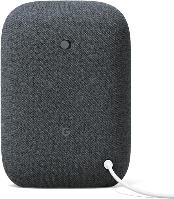 Google Audio Bluetooth Speaker - Wireless Music Streaming, Powerful Sound, Assistant Built-in, Wi-Fi and Bluetooth Connectivity, Smart Home Control, Stereo Pairing (Charcoal) - Image 3