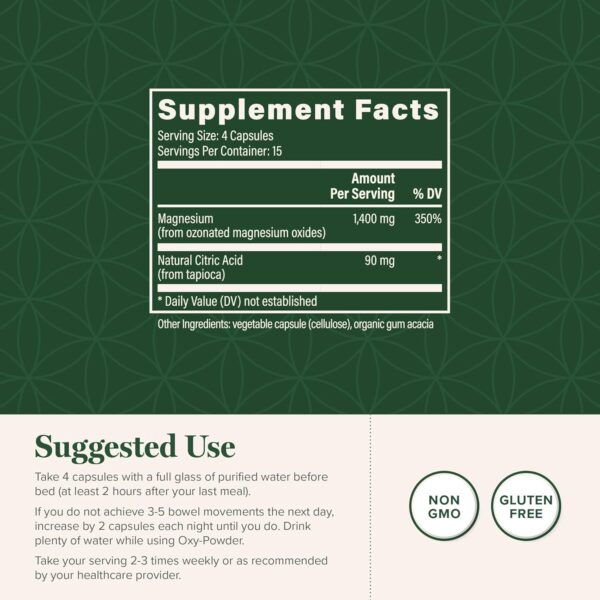 Global Healing Oxy-Powder Colon Cleanse, Constipation Relief for Women & Men, Magnesium Oxide Colon Cleanser & Detox for Weight Loss, Gut Cleanse Detox for Women and Men - Image 3