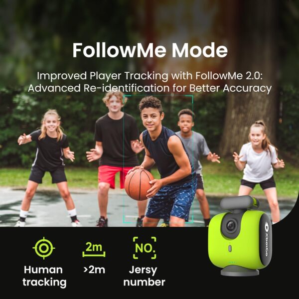 Chameleon AI Auto Sports Action Camera - 4K 60FPS Soccer Camera and Basketball Tracking Camera for Team Sports, Live Streaming, No Subscription, Works with iOS & Android (Lava Graphite) - Image 4