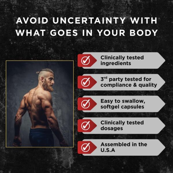 UNALTERED Belly Fat Burner for Men - Natural Weight Loss Pills to Support Reduced Body Fat, Preservation of Lean Muscle Mass, and a Healthy Metabolism - CLA Dietary Supplement - 90 Softgel Capsules - Image 5