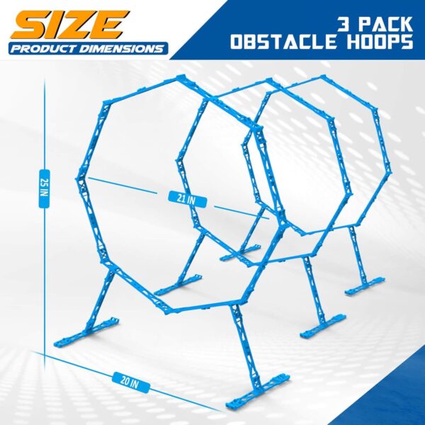 Drone Obstacle Course, Includes 3 Pack Easy to Build Obstacle Hoop, FPV Racing Drone Loop Gate, Suitable Competition RC FPV Racing of Drones or Model Aircraft Games for Age 6-12 Kids or Adults - Image 6