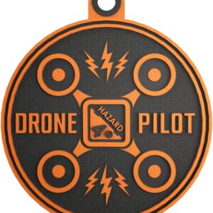 HAZARD 4 Drone Pilot Rubber Patch - Orange