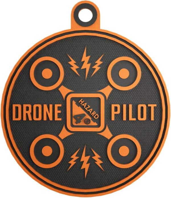 HAZARD 4 Drone Pilot Rubber Patch - Orange