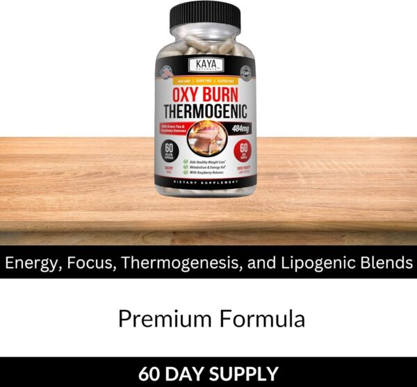 Kaya Naturals Supreme Fat Burner - Weight Loss Pills Women & Men - Appetite Suppressant Supplement - Powerful Thermogenic Diet Pills - Natural Energy Boost Oxy Burn 60 Count - Image 5