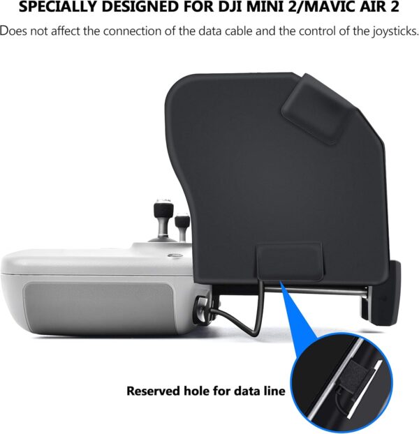 STARTRC Sun Hood Sunshade for DJI Neo/Mini 4k/Air 3S/Mini 2 SE/Mini 3/Mini 3 Pro/Mini 2/ Air 3/Mavic 3 Classic Controller Accessories for 4.4-7.1inch Smartphone Screen - Image 3