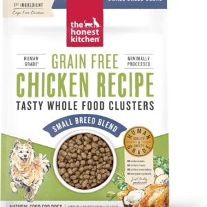 The Honest Kitchen Whole Food Clusters Small Breed Grain Free Chicken Dry Dog Food, 1 lb Trial Pouch