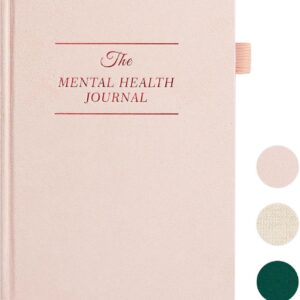 Mental Health Journal for Women and Men - Anxiety & Guided Journal with Mood & Habit Tracker - Take 5 Minuets Everyday - 91 Days Self Care Journal with Prompts, Pink