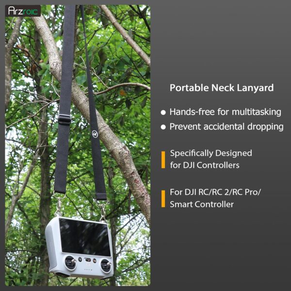 RC & RC 2 Controller Lanyard Neck Strap for DJI Mini 4 Pro, Air 3 / 3S, Flip, Mini 3/3 Pro - Drone Accessories - Image 2
