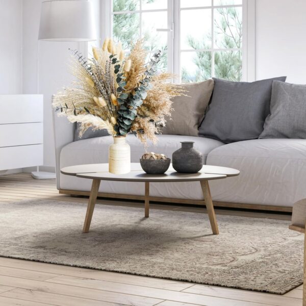 Green Pampas Grass Boho Bouquet – Exquisite Lavender and Eucalyptus Dried Flower Arrangements for Western Boho Decor – Rustic Flowers for Your Bohemian Home, Bedroom, and Wedding Table Décor - Image 6