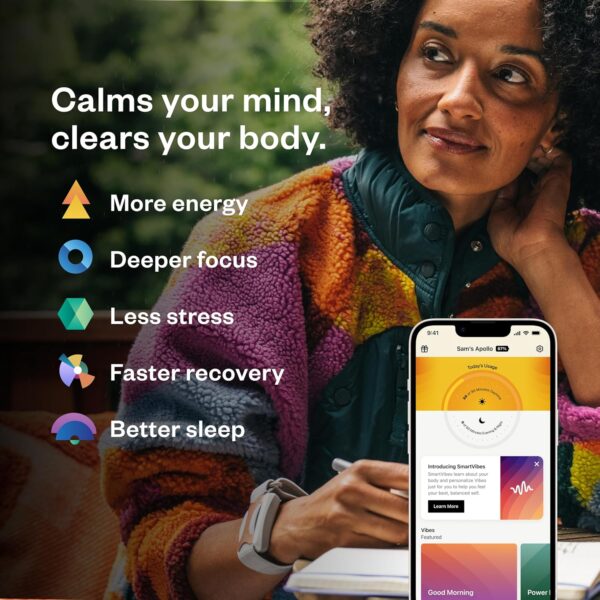 Apollo Neuro Sleep Aid & Stress Relief Wearable - Help Improve Sleep, Calm Mind and Body, Stimulate Vagus Nerve, Rebalance Nervous System (Rose) - Image 3