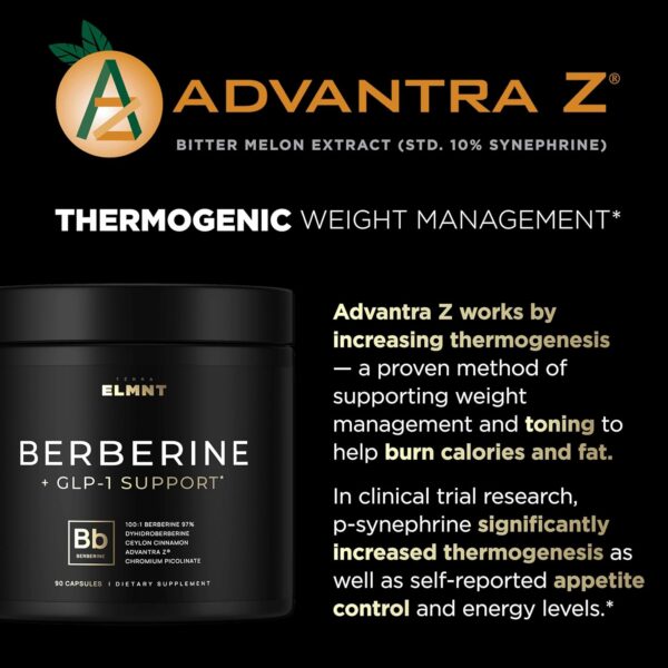 141,500mg GLP-1 Berberine Weight Loss Supplement + Dihydroberberine, Ceylon Cinnamon, Chromium Picolinate, Bitter Melon - 100x Strength Berberine 1500mg Natural Appetite Suppressant Pills for Women - Image 6